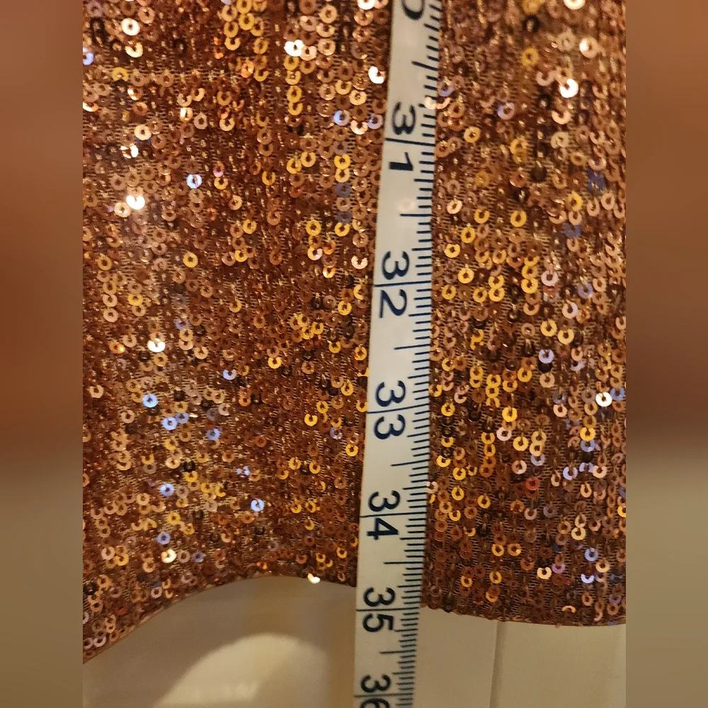 Ever New Melbourne Juniper Sequin Wrap Mini Dress Size 2. Champagne Pink - Picture 10 of 14